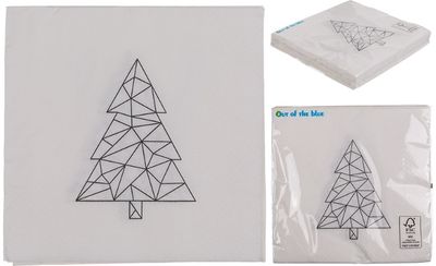 Stalo servetėlės TREE , 33 x 33 cm., 12 vnt