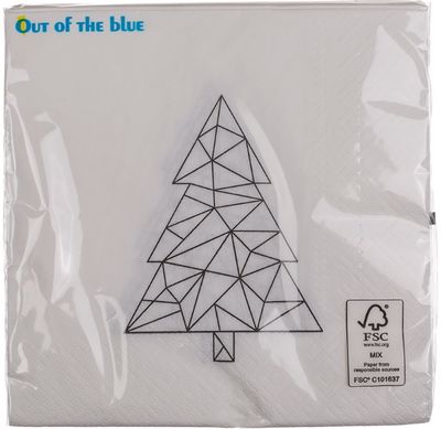 Stalo servetėlės TREE , 33 x 33 cm., 12 vnt