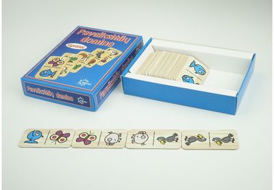 Žaidimas Gyvūnai. Paveikslėlių domino