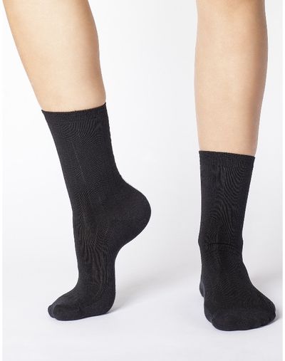 Kojinės BLACK RIBBED SUSTAINABLE by ŪKAI, 41-46 dydis