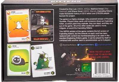 Stalo žaidimo EXPLODING KITTENS papildymas: Imploding Kittens Original Ed. (Engl ish edition)