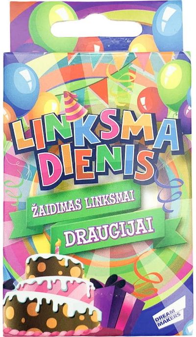 Vaikiškas kortų stalo žaidimas LINKSMADIENIS