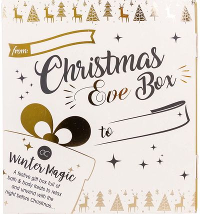 Dovanų rinkinys WINTER MAGIC CHRISTMAS EVE BOX (vonios putos+kūno losjonas+vonio s druska+kempinė+durų kortelė)