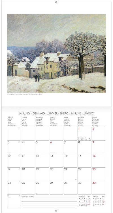 Kalendorius LEGAMI 30X29 IMPRESSIONISTS