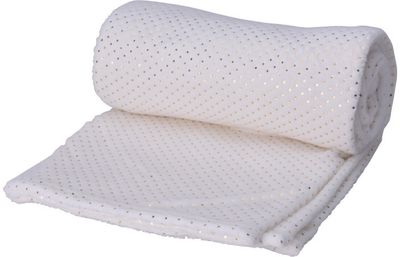 Kalėdinis pledas FLEECE DOT WHITE,150x125 cm