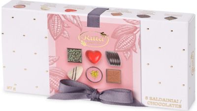 Šokoladinių saldainių rinkinys RŪTA 1913, 87 g (baltas)