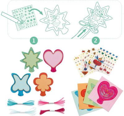 Kūrybinis rinkinys DJECO DIY burtų lazdelės LITTLE FAIRIES