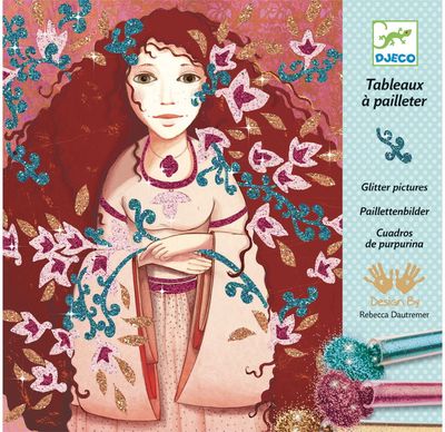 Kūrybinis blizgučių rinkinys DJECO Gold and silken