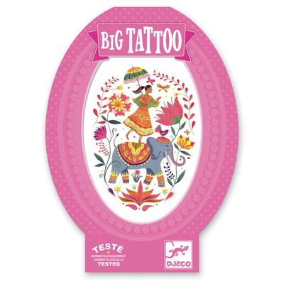 Didelė laikinoji tatuiruotė DJECO Rose India