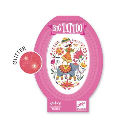 Didelė laikinoji tatuiruotė DJECO Rose India