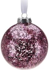 Eglutės burbulas XMAS PINK, 8 cm