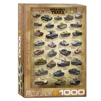 Dėlionė EUROGRAPHICS WWII tankai 1000 det.