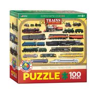 Dėlionė EUROGRAPHICS KIDS Traukiniai 100 det.