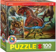 Dėlionė EUROGRAPHICS KIDS Mėsėdžiai dinozaurai 100 det.