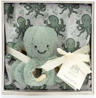 Kūdikio dovanų rinkinys ODYSSEY OCTOPUS (vystyklas ir žaisliukas)