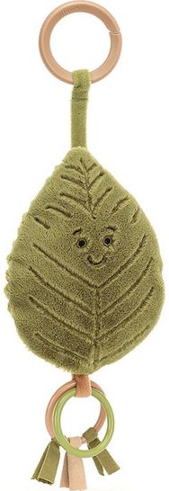 Pakabinamas pliušinis kūdikio žaislas WOODLAND BEECH LEAF TOY