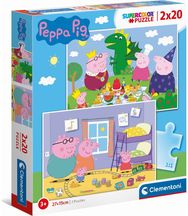 Dėlionė CLEMENTONI 2X20 PEPPA PIG