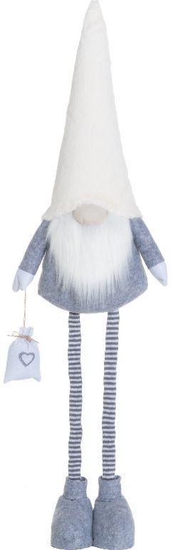 Kalėdinė dekoracija GNOME WHITE HAT, 100 cm