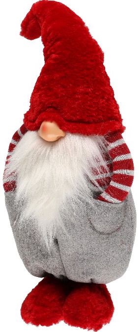 Kalėdinė dekoracija WINTERIA GNOME STRIPED, 55 cm