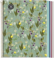 Sąsiuvinis GARDEN GREEN4 su spirale, A4, 100 l., langeliais