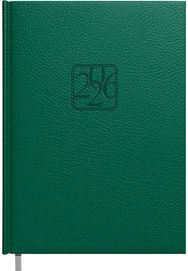 Darbo knyga JUNIOR 2026, puslapis dienai, 11,5x15,5 cm tamsiai žalia