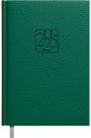 Darbo knyga JUNIOR 2025, puslapis dienai, 11,5x15,5 cm tamsiai žalia