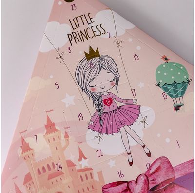 Kosmetikos advento kalendorius LITTLE PRINCESS, 50x4x51 cm