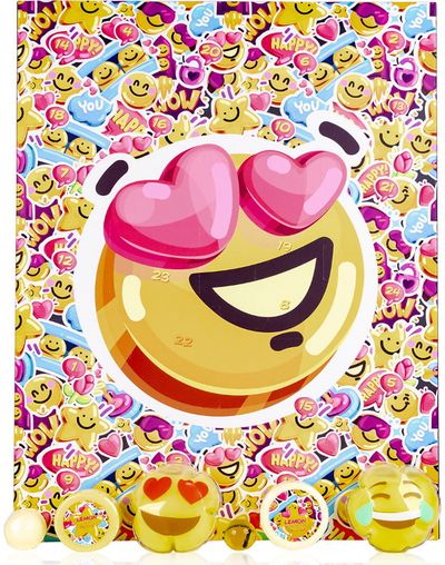 Kūno priežiūros advento kalendorius EMOJI, 29x4x38 cm