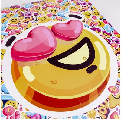 Kūno priežiūros advento kalendorius EMOJI, 29x4x38 cm