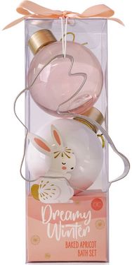 Vonios rinkinys DREAMY WINTER (dušo želė+kūno losjonas+sausainių formelė)