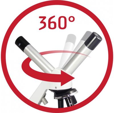 Mikroskopas BUKI 100x 250x 1000x su 50 bandymų