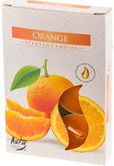 Arbatinės žvakutės TANGERINE, 6 vnt