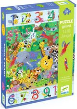Lavinamoji dėlionė DJECO Giant puzzles - 1 to 10 Jungle 54 det.