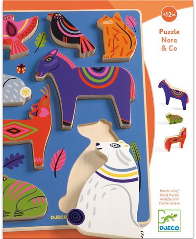 Medinė dėlionė DJECO Nora & co