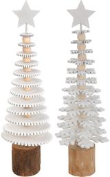 Medinė dekoracija WHITE TREE, 25 cm
