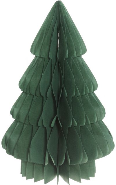 Kalėdinė dekoracija popierinė eglutė, žalia, 30cm