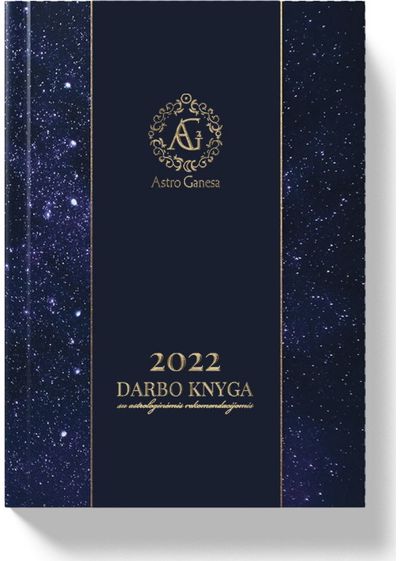 Darbo knyga 2022 su A.Ganesa astrologinėmins rekomendacijomis