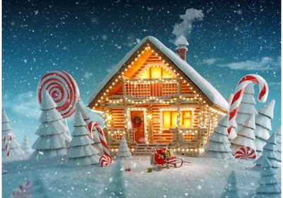 Dėlionė BLUEBIRD Christmas Cottage 500 det.