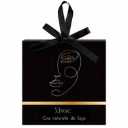 Žvakė aksominėje dėžutėje AMBRE/JASMIN/MUSK, 8 cm