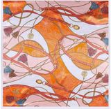 Skarelė su raštais įv.spalvų, 90 x 90 cm