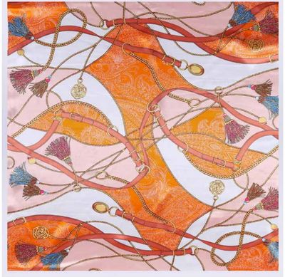 Skarelė su raštais įv.spalvų, 90 x 90 cm