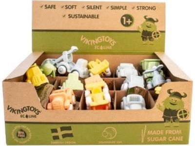 Mini mašinėlė VIKING TOYS ECO 7 cm, įv rūšys