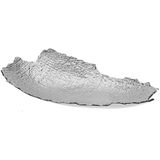 Dekoracinė aliuminio lėkštelė RAW SILVER, 36x20x6,2 cm