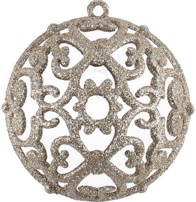Eglutės burbulas ORNAMENT, 8 cm, 4 vnt.