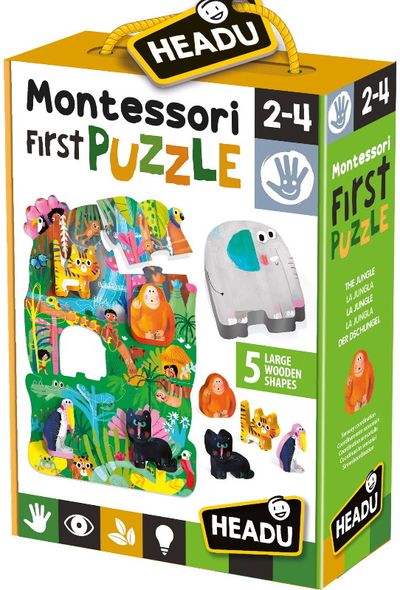 Lavinamoji dėlionė HEADU Montessori First Puzzle the Jungle /Džiunglėse