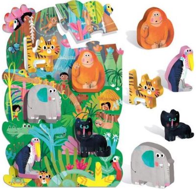 Lavinamoji dėlionė HEADU Montessori First Puzzle the Jungle /Džiunglėse