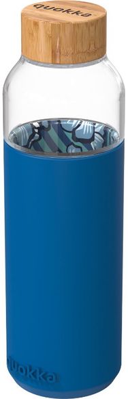 Stiklinė gertuvė QUOKKA FLOW WATER FLOWERS, 660 ml