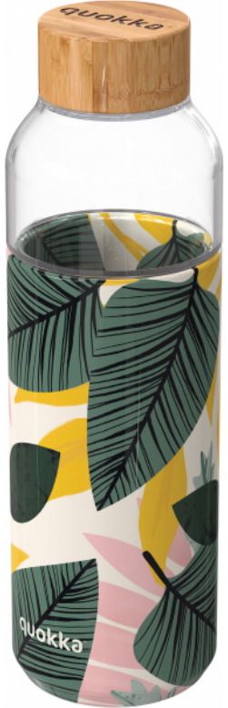 Stiklinė gertuvė QUOKKA FLOW AUTUMN LEAVES, 660 ml