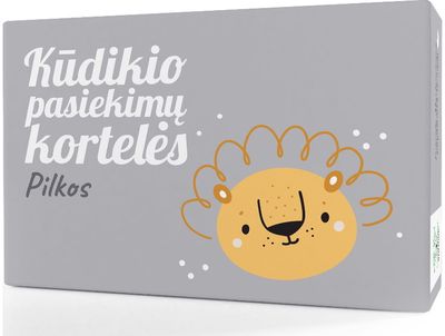 Kūdikio pasiekimų kortelės pilkos