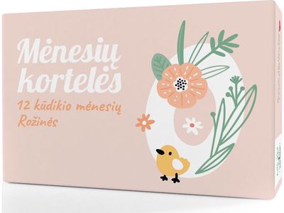 Kūdikio kortelės 12 KŪDIKIO MĖNESIŲ rožinės